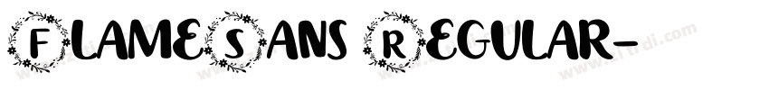 FlameSans Regular字体转换 FlameSans Regular字体转换